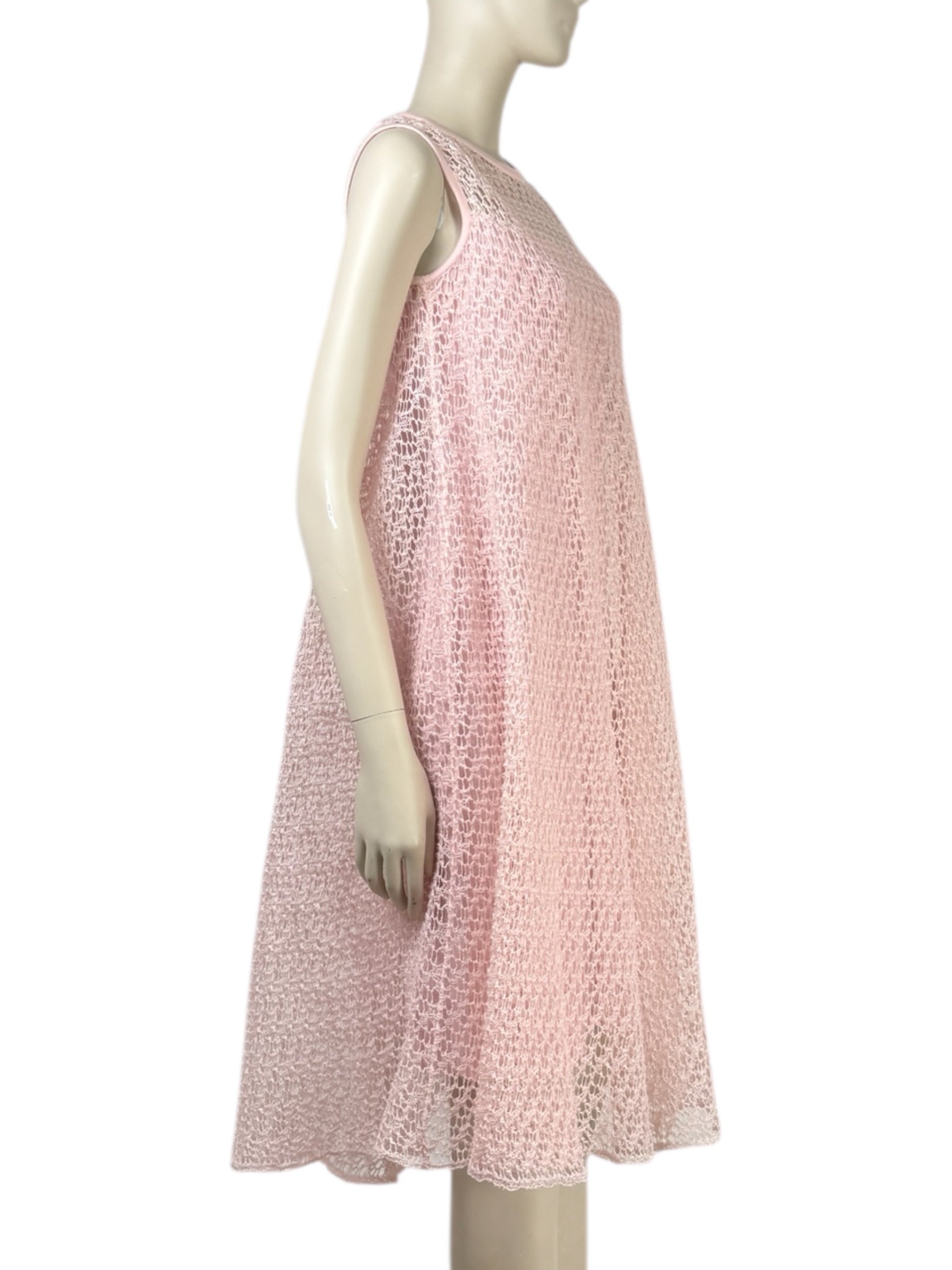 Christian Dior X Raf Simons - Spring/Summer 2014 - Sleeveless pink knit dress