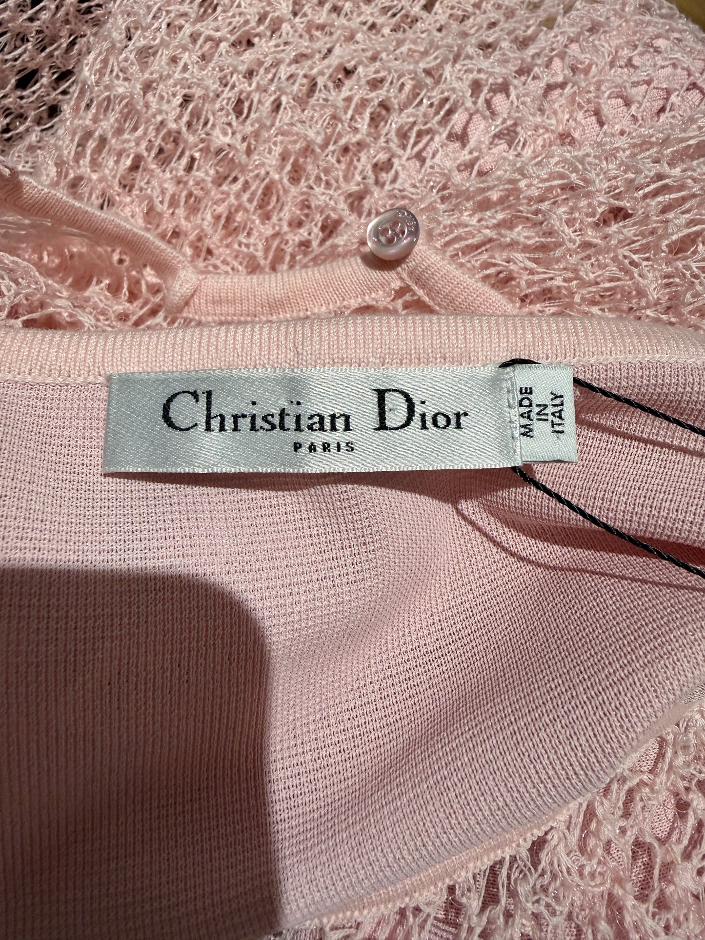 Christian Dior X Raf Simons - Spring/Summer 2014 - Sleeveless pink knit dress