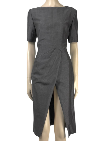 Christian Dior  Raf Simons - Spring/Summer 2014 - Anthracite heathered mohair wool dress