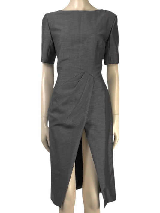 Christian Dior  Raf Simons - Spring/Summer 2014 - Anthracite heathered mohair wool dress