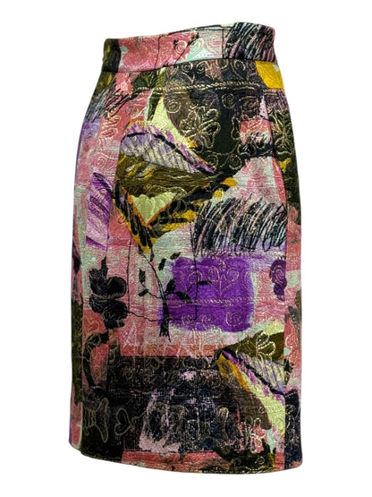 Christian Lacroix 1999 jacquard multicolor skirt