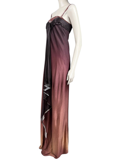 Christian Lacroix Fall 2005 long degrade dress