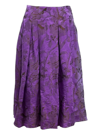Christian Lacroix Fall 2006 jacquard purple skirt