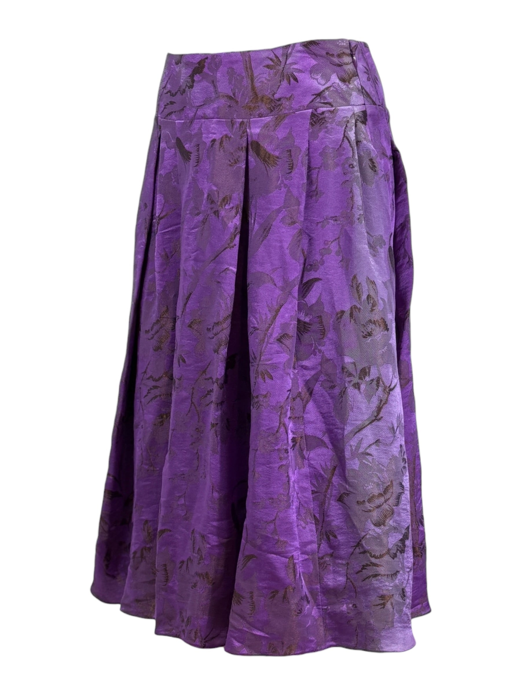 Christian Lacroix Fall 2006 jacquard purple skirt
