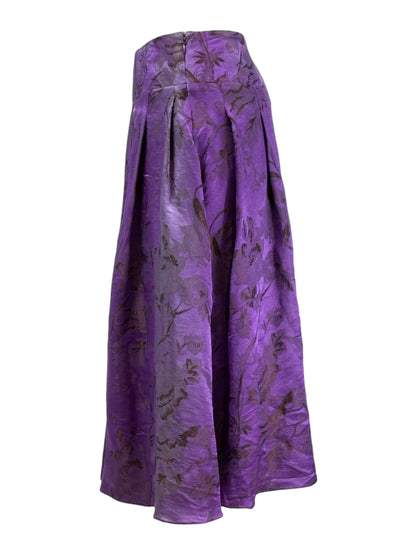 Christian Lacroix Fall 2006 jacquard purple skirt