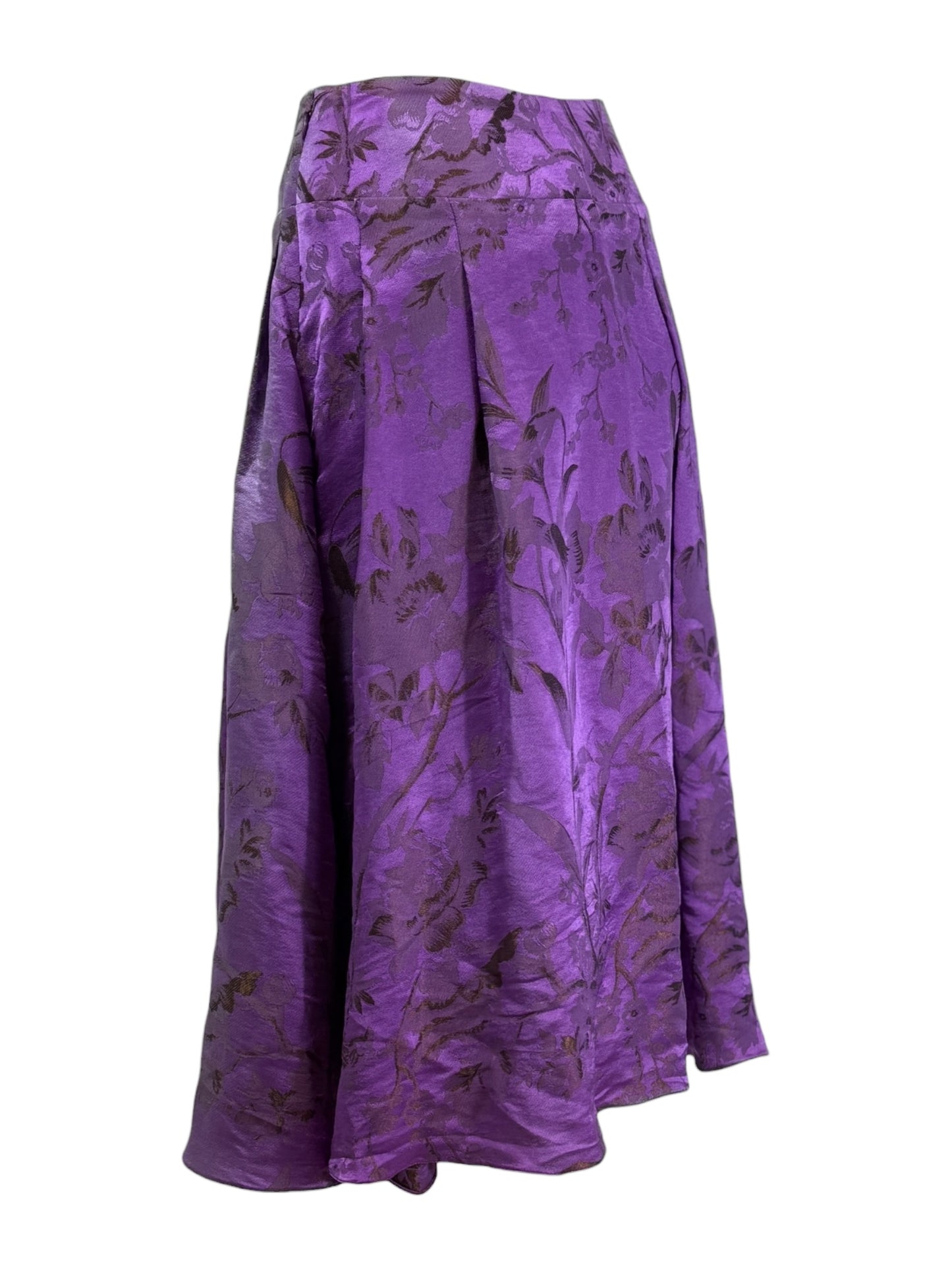Christian Lacroix Fall 2006 jacquard purple skirt