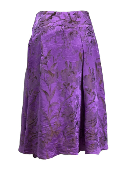 Christian Lacroix Fall 2006 jacquard purple skirt