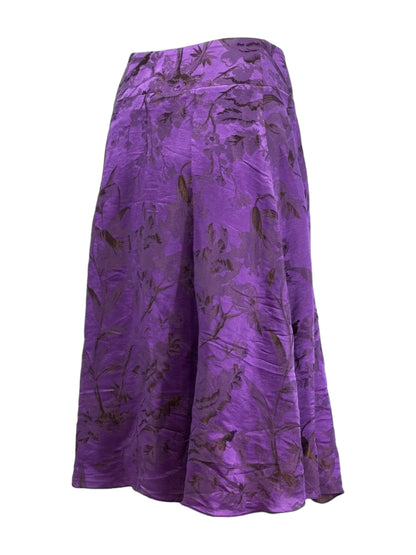 Christian Lacroix Fall 2006 jacquard purple skirt