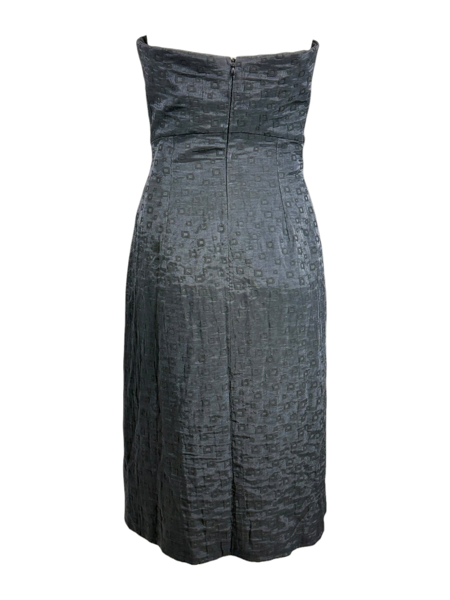 Christian Lacroix Spring 1999 black strapless dress