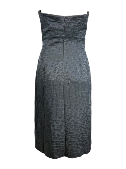 Christian Lacroix Spring 1999 black strapless dress