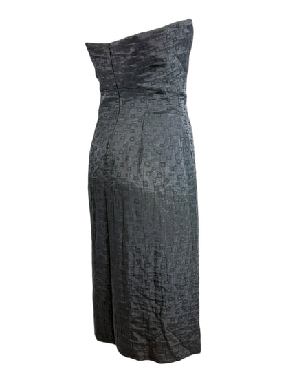 Christian Lacroix Spring 1999 black strapless dress