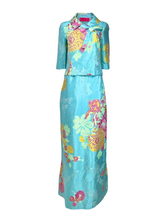 Christian Lacroix Spring 2000 jacquard silk set