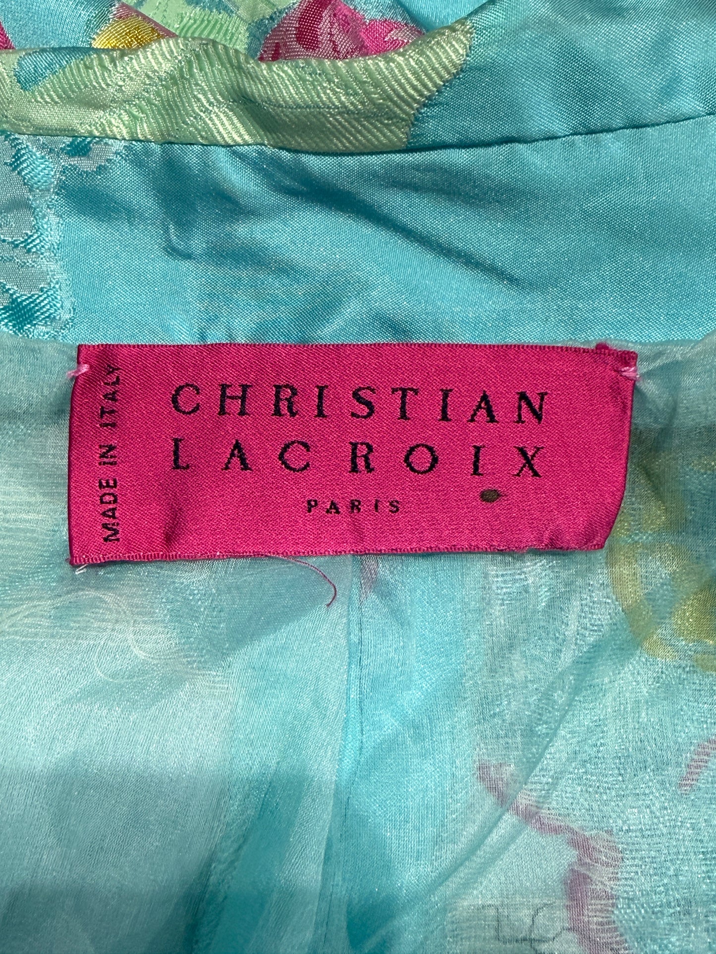 Christian Lacroix Spring 2000 jacquard silk set