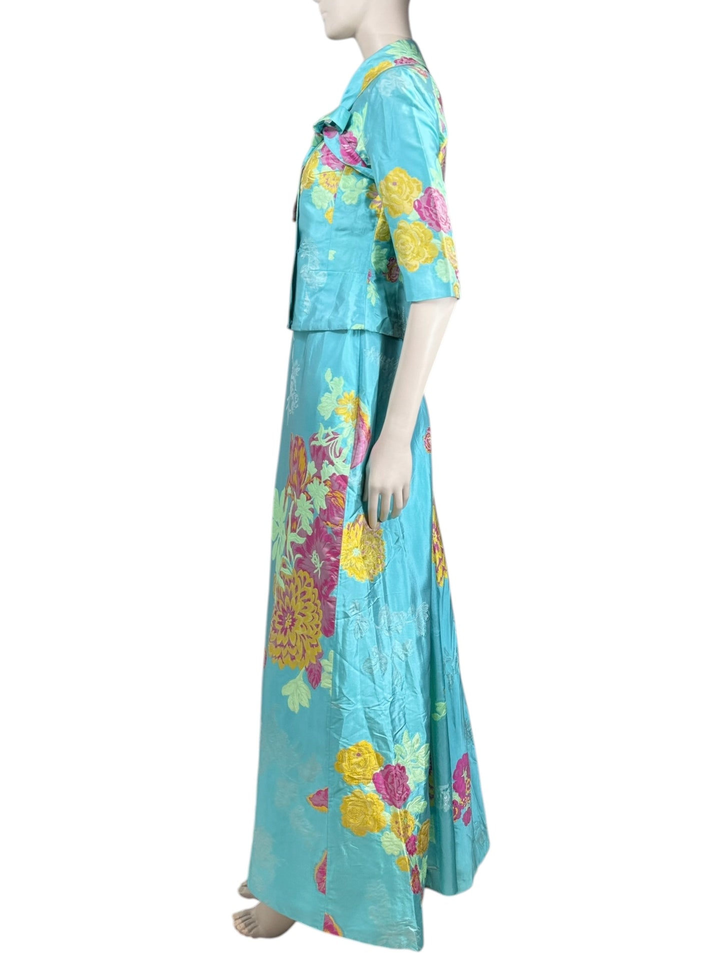 Christian Lacroix Spring 2000 jacquard silk set