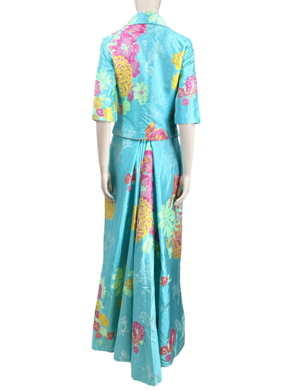 Christian Lacroix Spring 2000 jacquard silk set