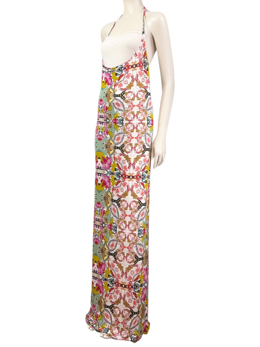 Christian Lacroix long multicolor jersey printed dress