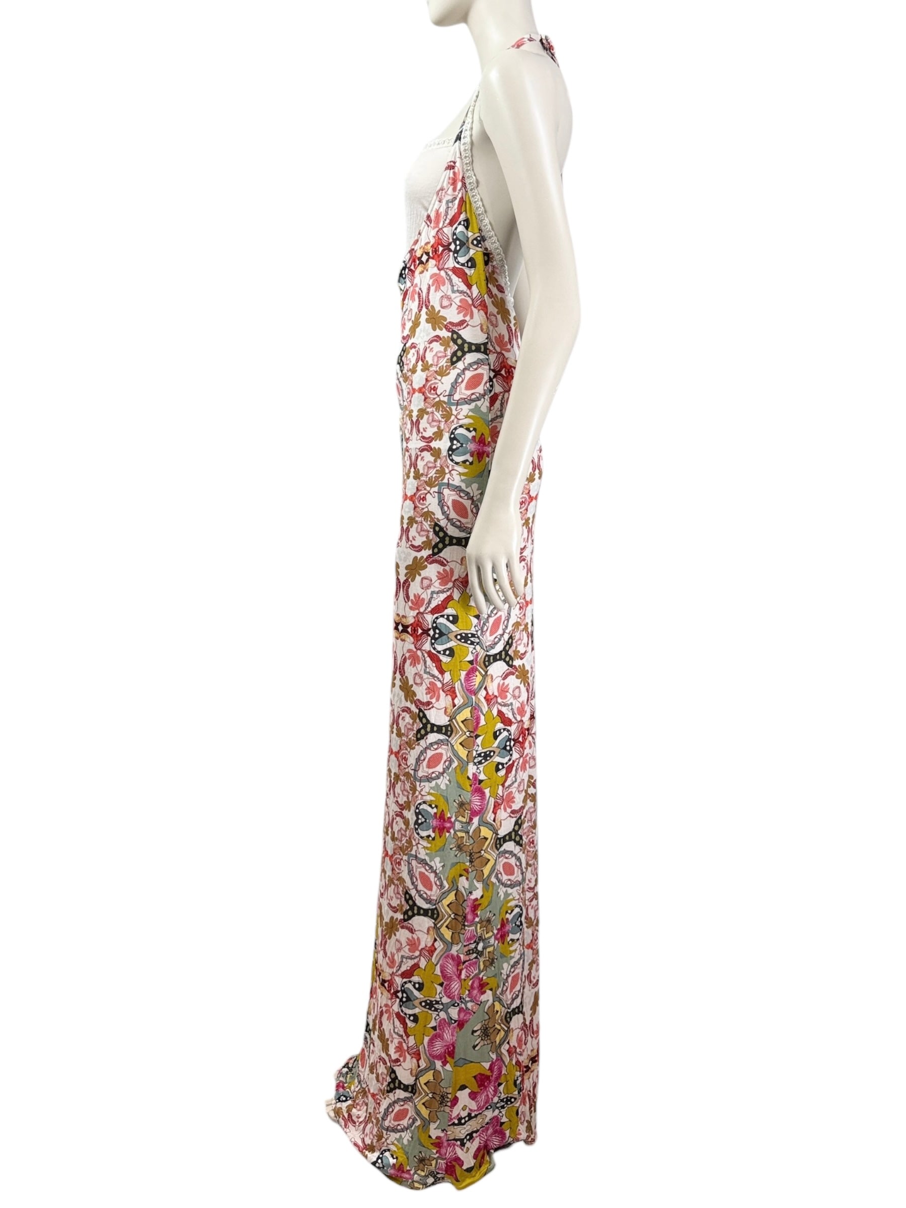 Christian Lacroix long multicolor jersey printed dress