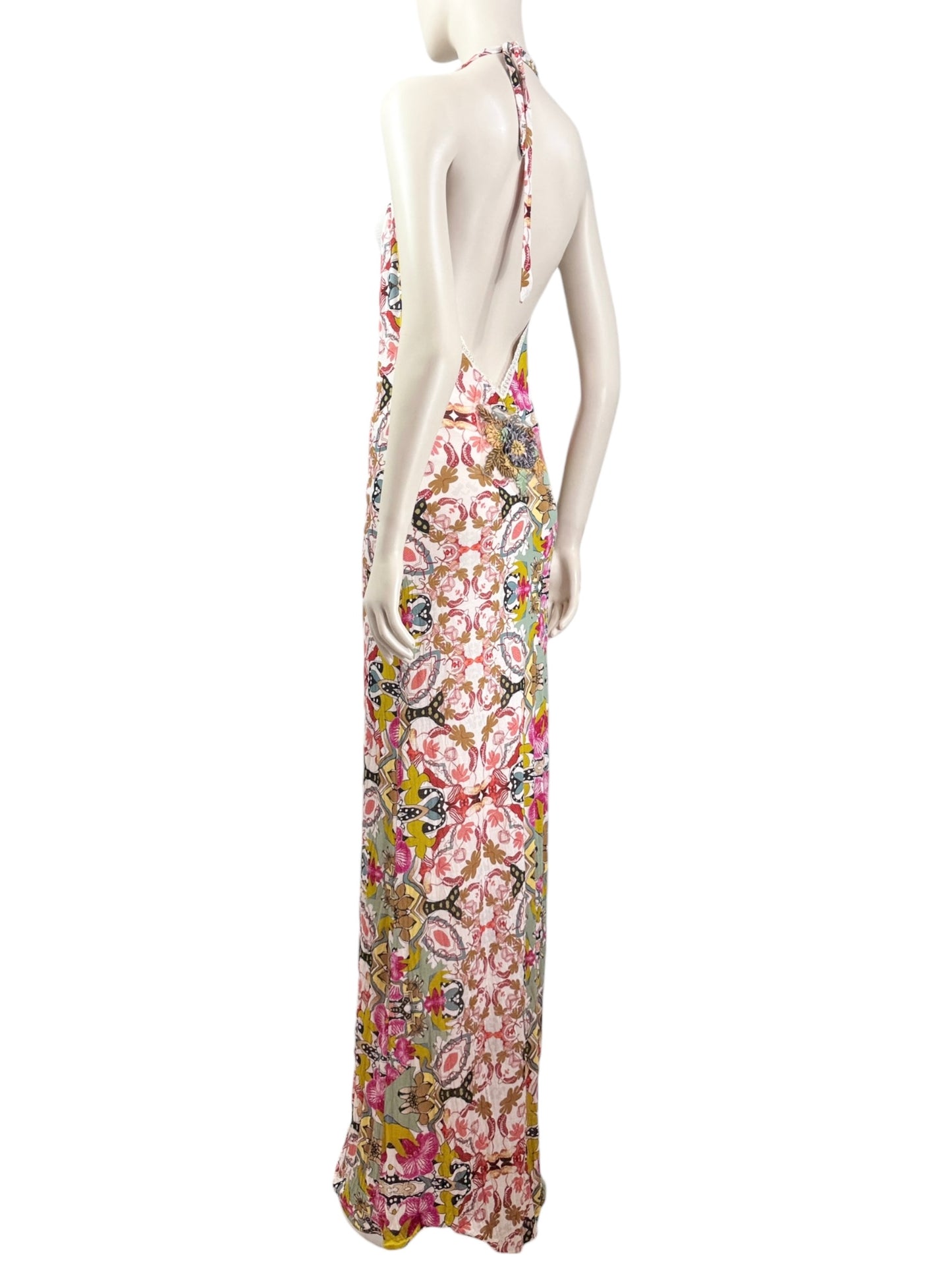 Christian Lacroix long multicolor jersey printed dress