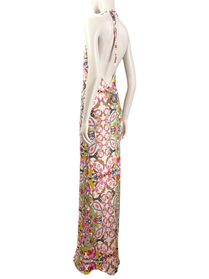 Christian Lacroix long multicolor jersey printed dress