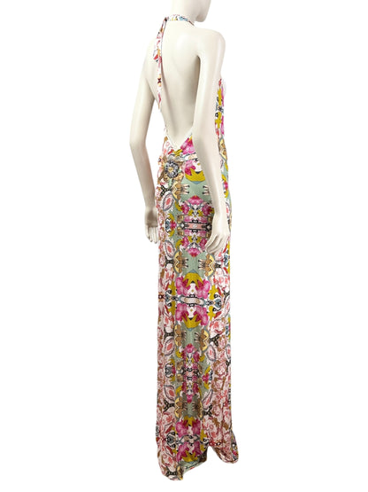 Christian Lacroix long multicolor jersey printed dress