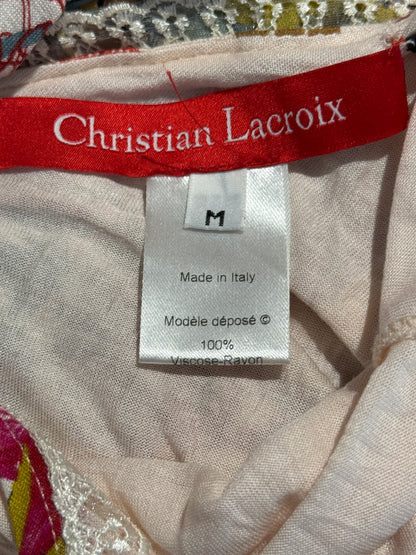 Christian Lacroix long multicolor jersey printed dress