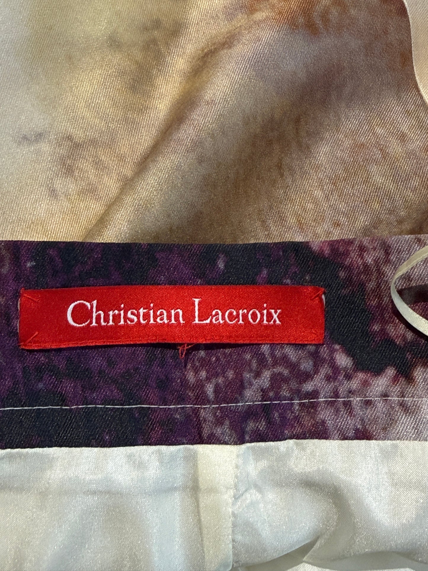 Christian Lacroix printed silk set