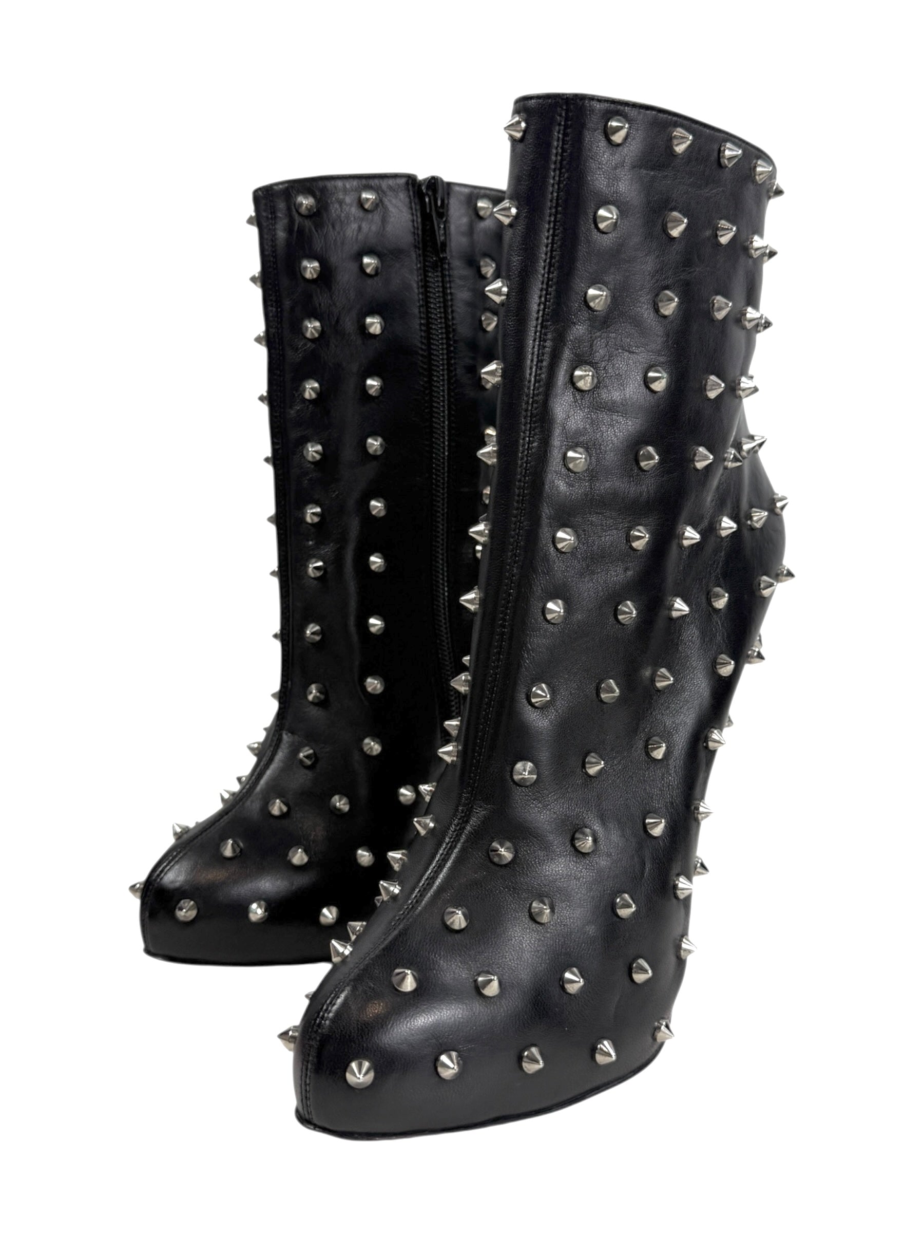 Christian Louboutin Big Lips stud boots