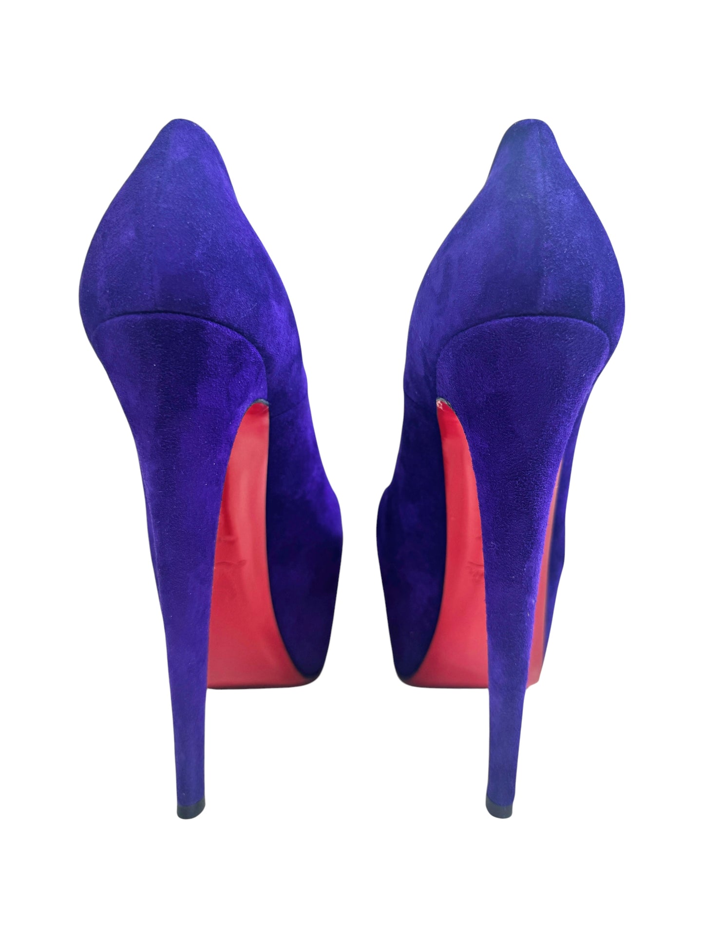 Christian Louboutin Daffodile purple suede pumps