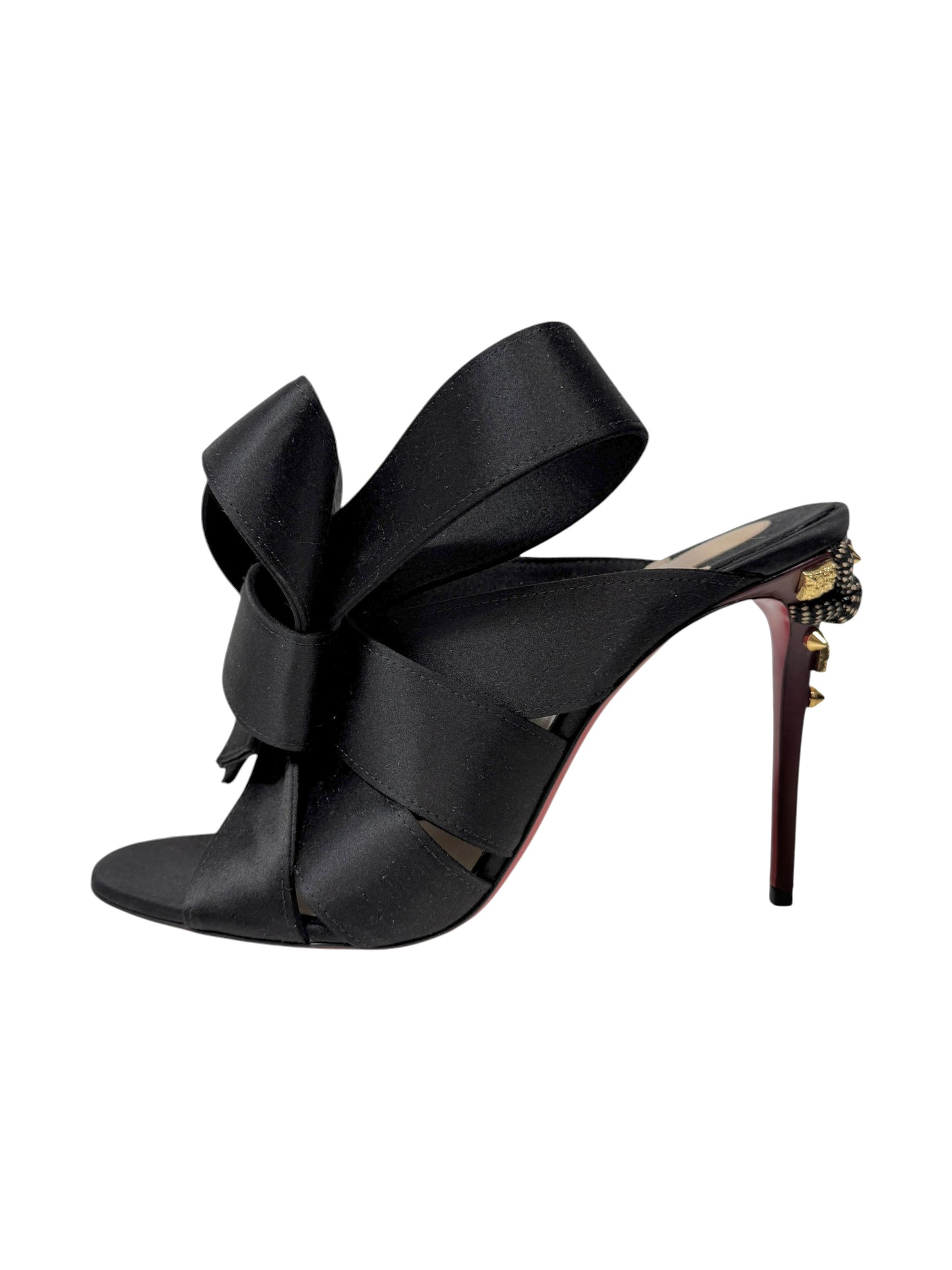 Christian Louboutin Edo mules black silk