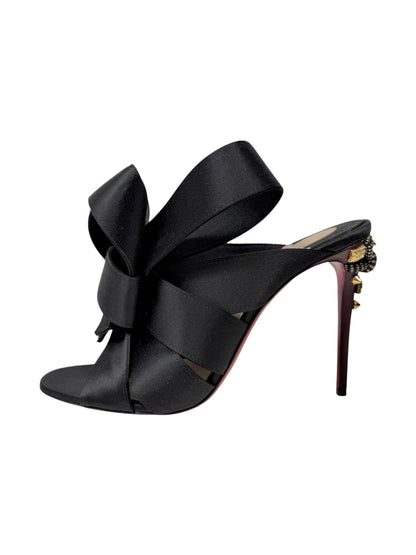 Christian Louboutin Edo mules black silk