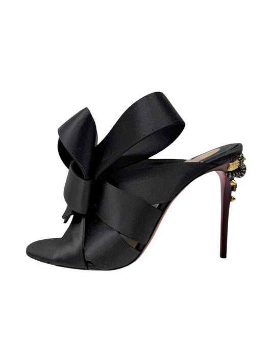 Christian Louboutin Edo mules black silk
