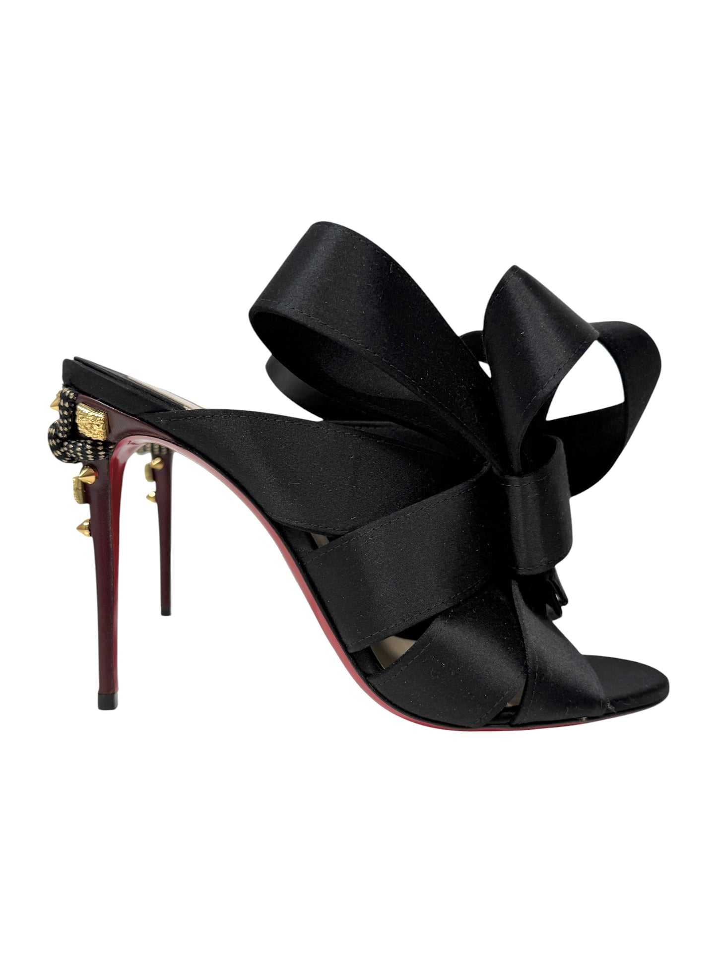 Christian Louboutin Edo mules black silk