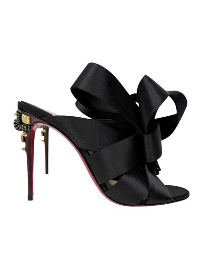 Christian Louboutin Edo mules black silk