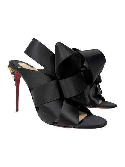 Christian Louboutin Edo mules black silk