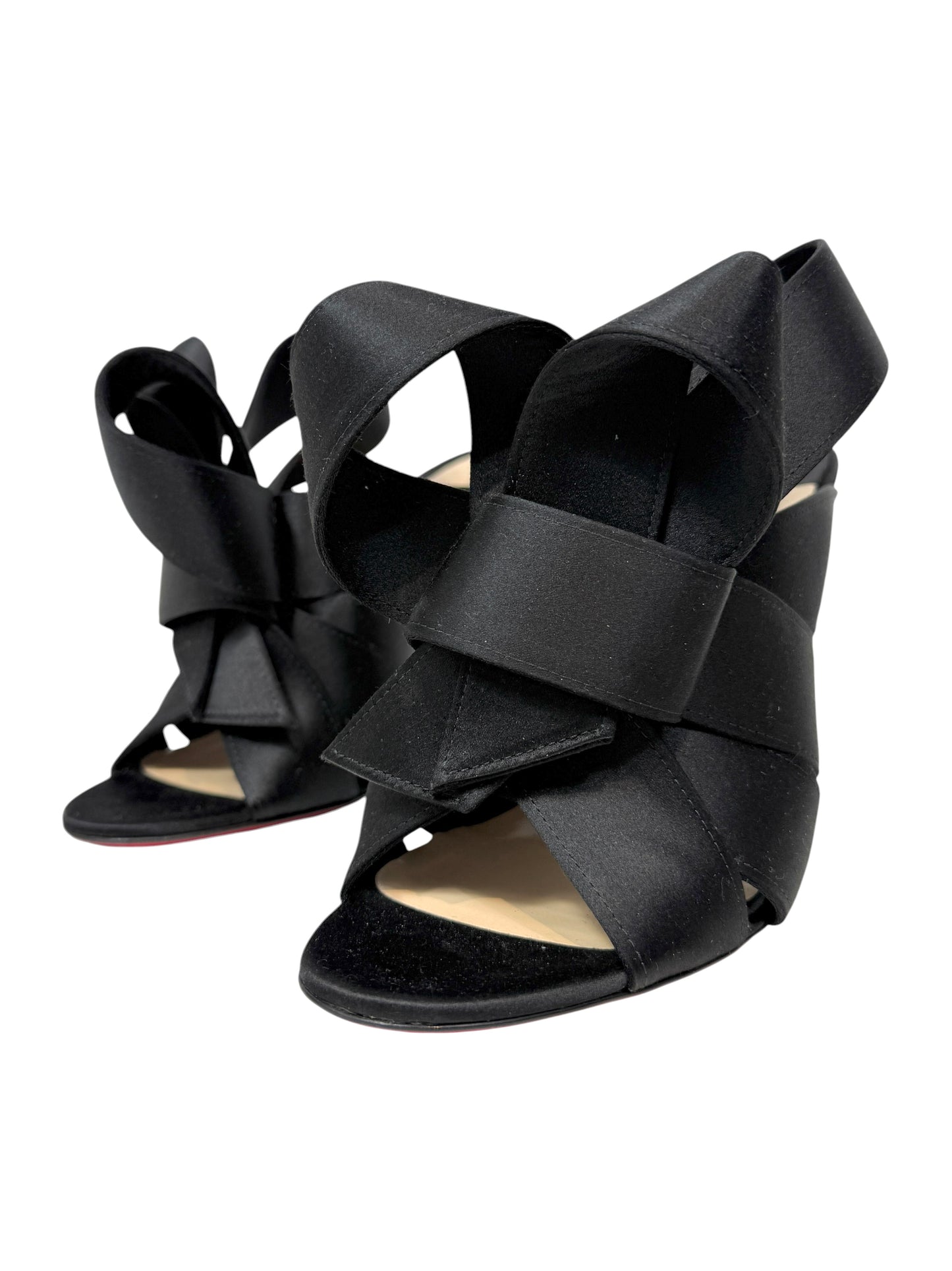 Christian Louboutin Edo mules black silk