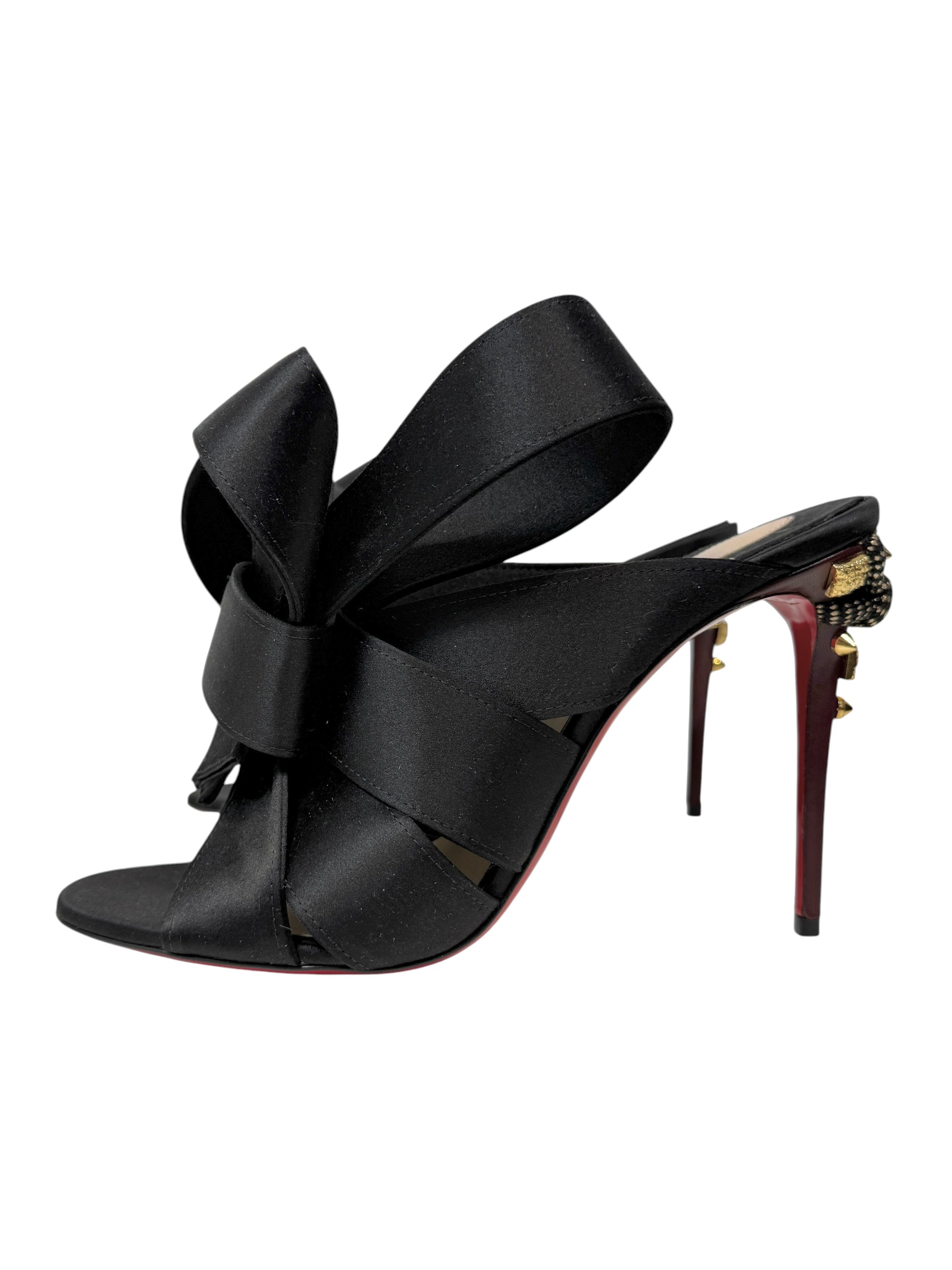 Christian Louboutin Edo mules black silk