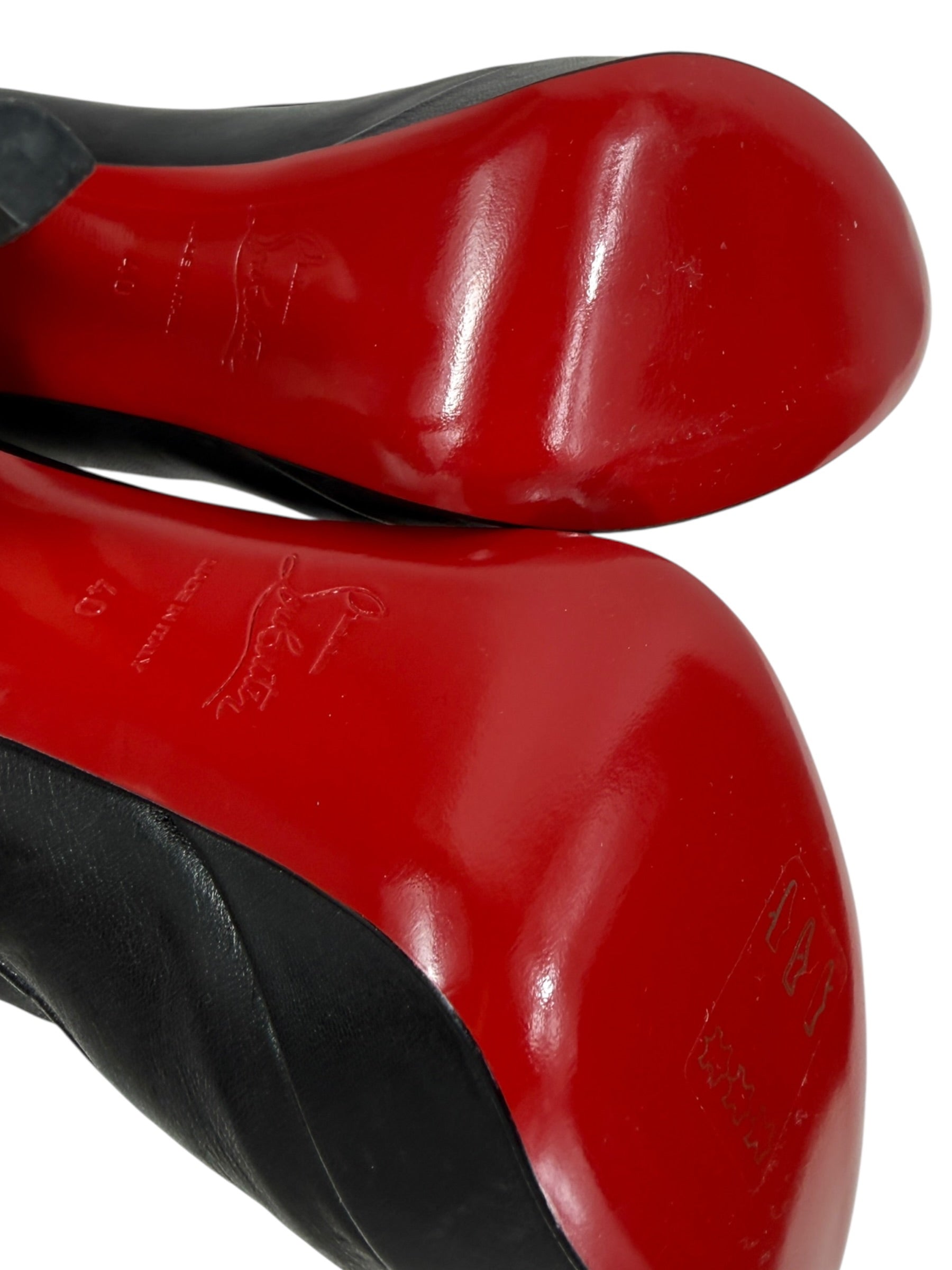 Christian Louboutin black ankle boots
