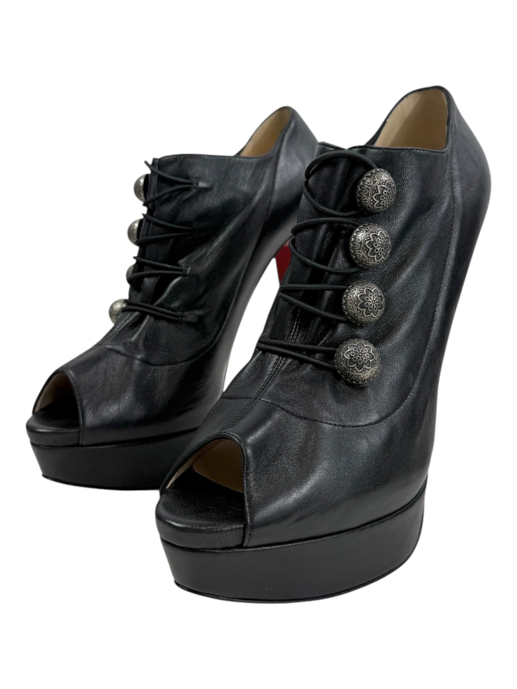Christian Louboutin black ankle boots