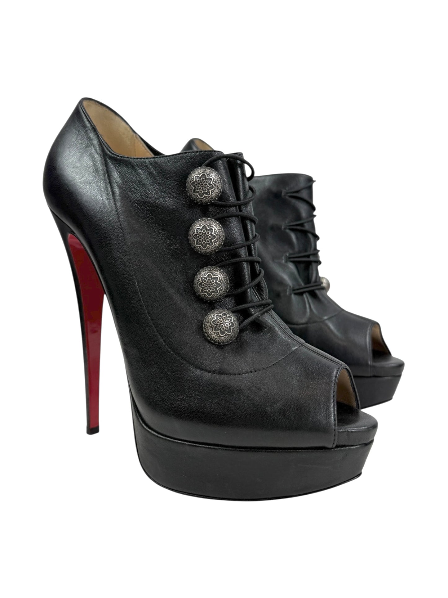 Christian Louboutin black ankle boots