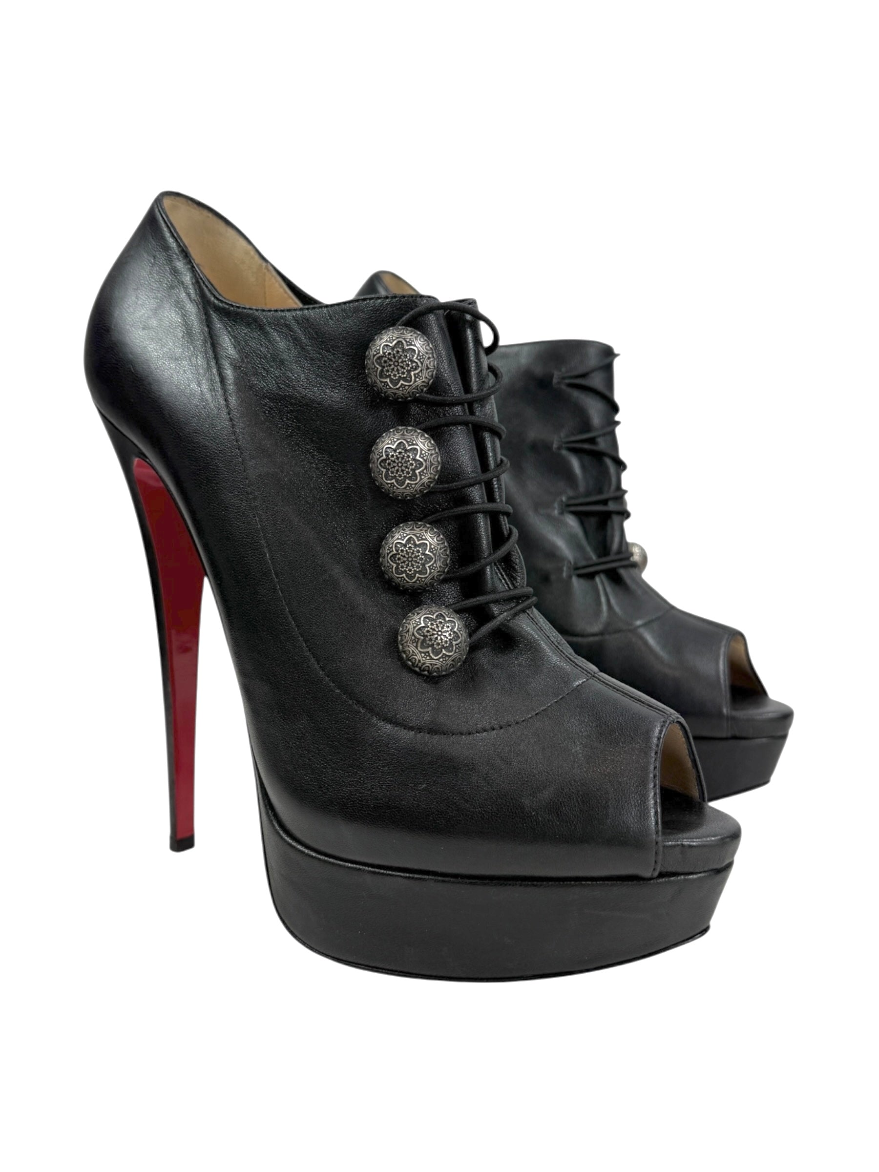 Christian Louboutin black ankle boots