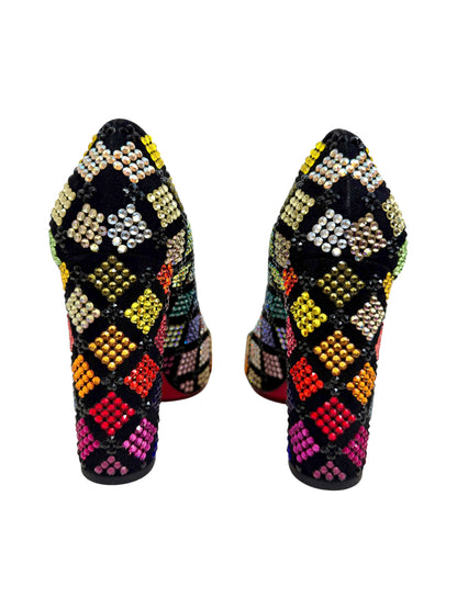 Christian Louboutin cadrilla multicolore crystal pumps