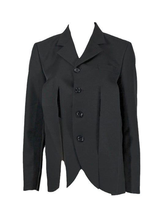 Comme des Garçons 2021 - Short black fringed jacket