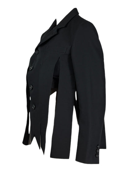 Comme des Garçons 2021 - Short black fringed jacket