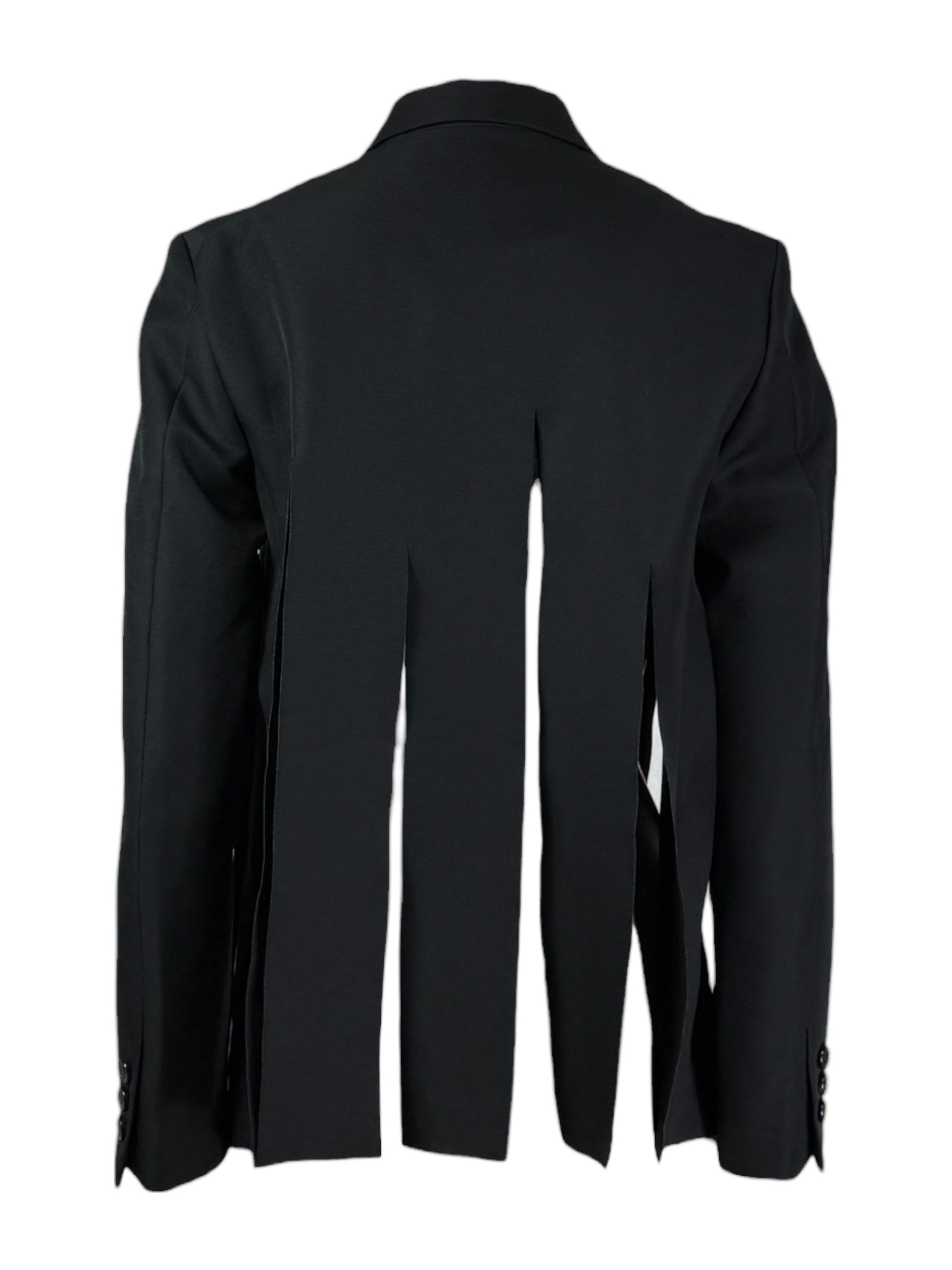 Comme des Garçons 2021 - Short black fringed jacket