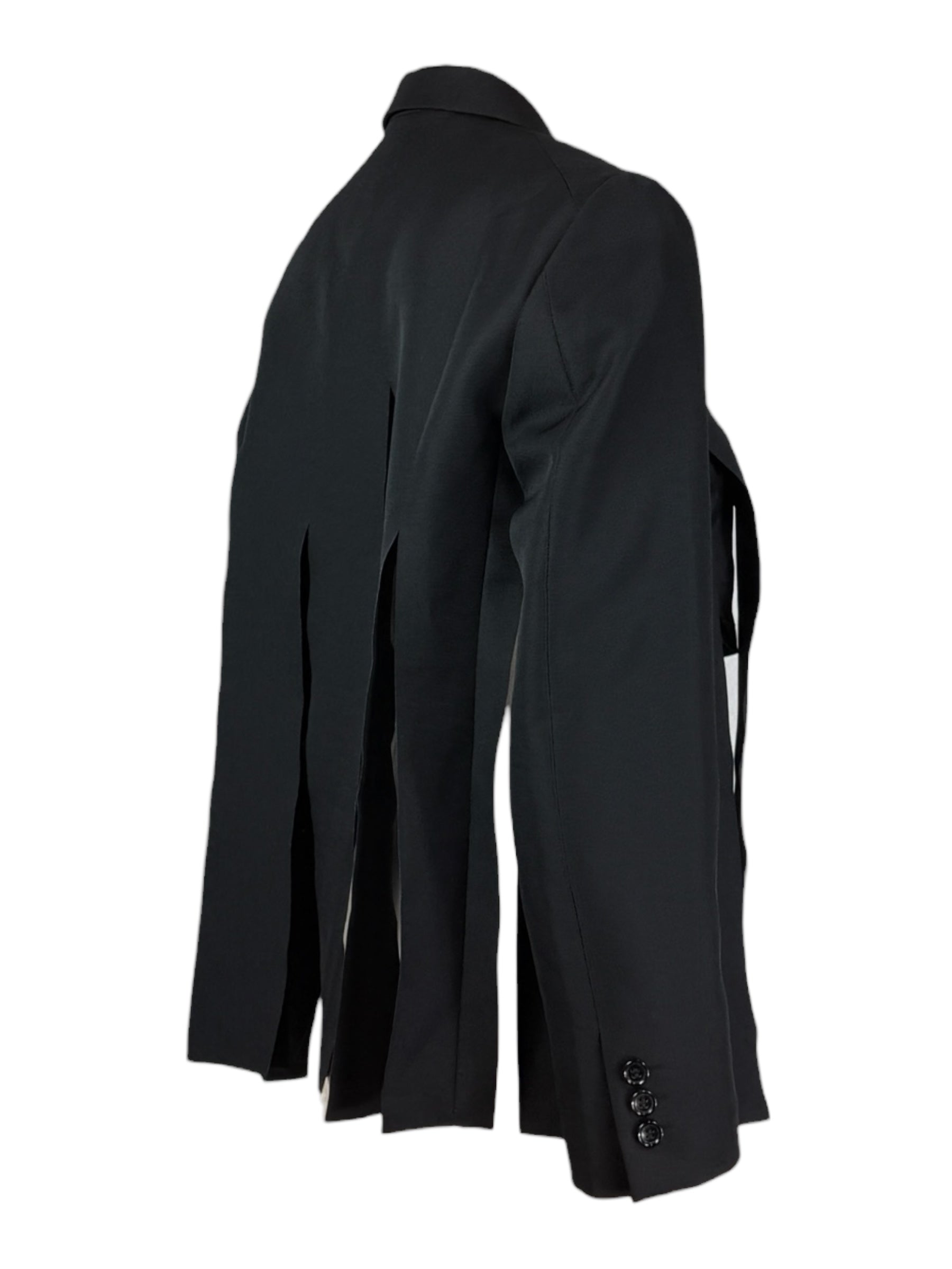 Comme des Garçons 2021 - Short black fringed jacket