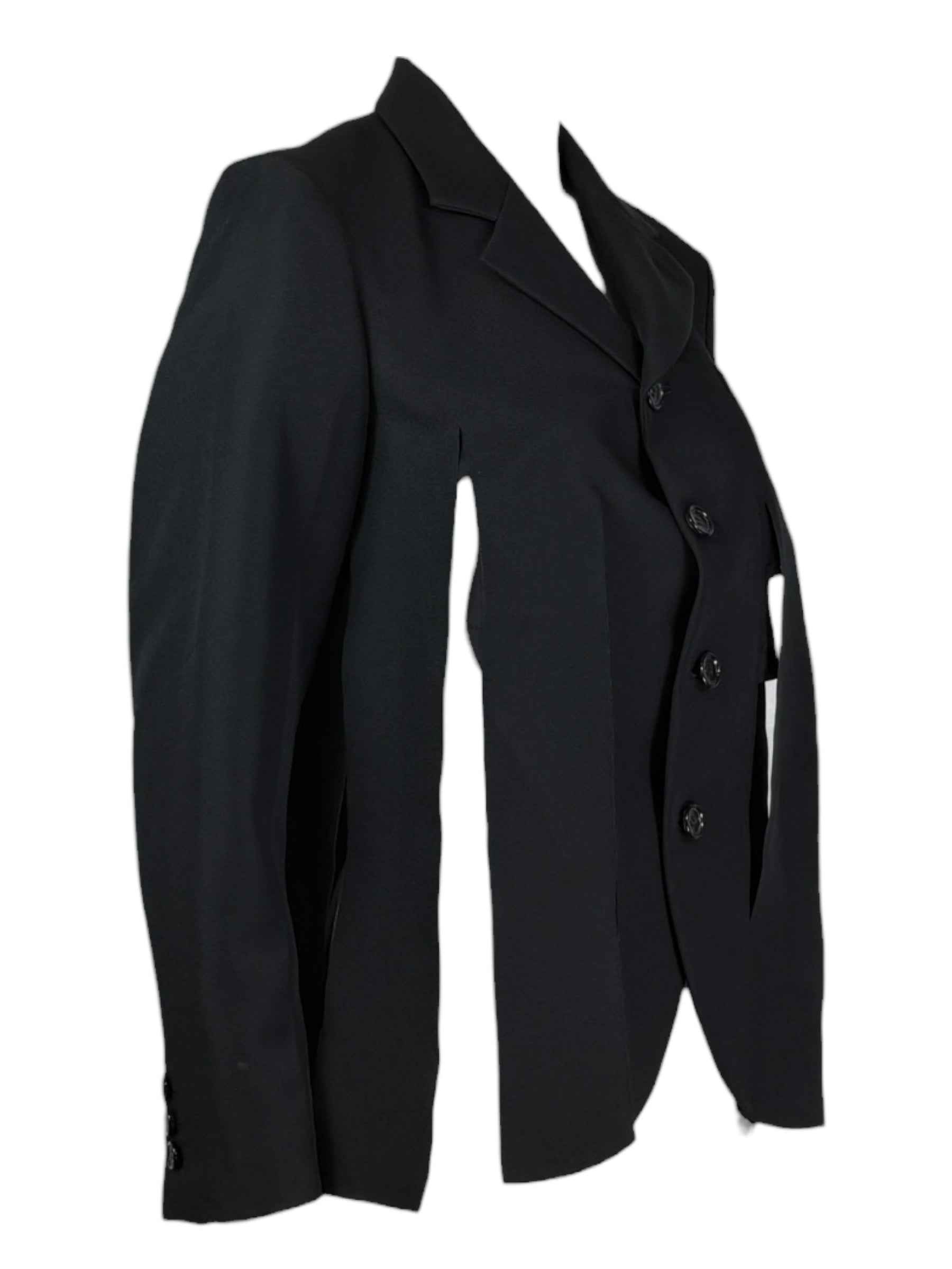 Comme des Garçons 2021 - Short black fringed jacket