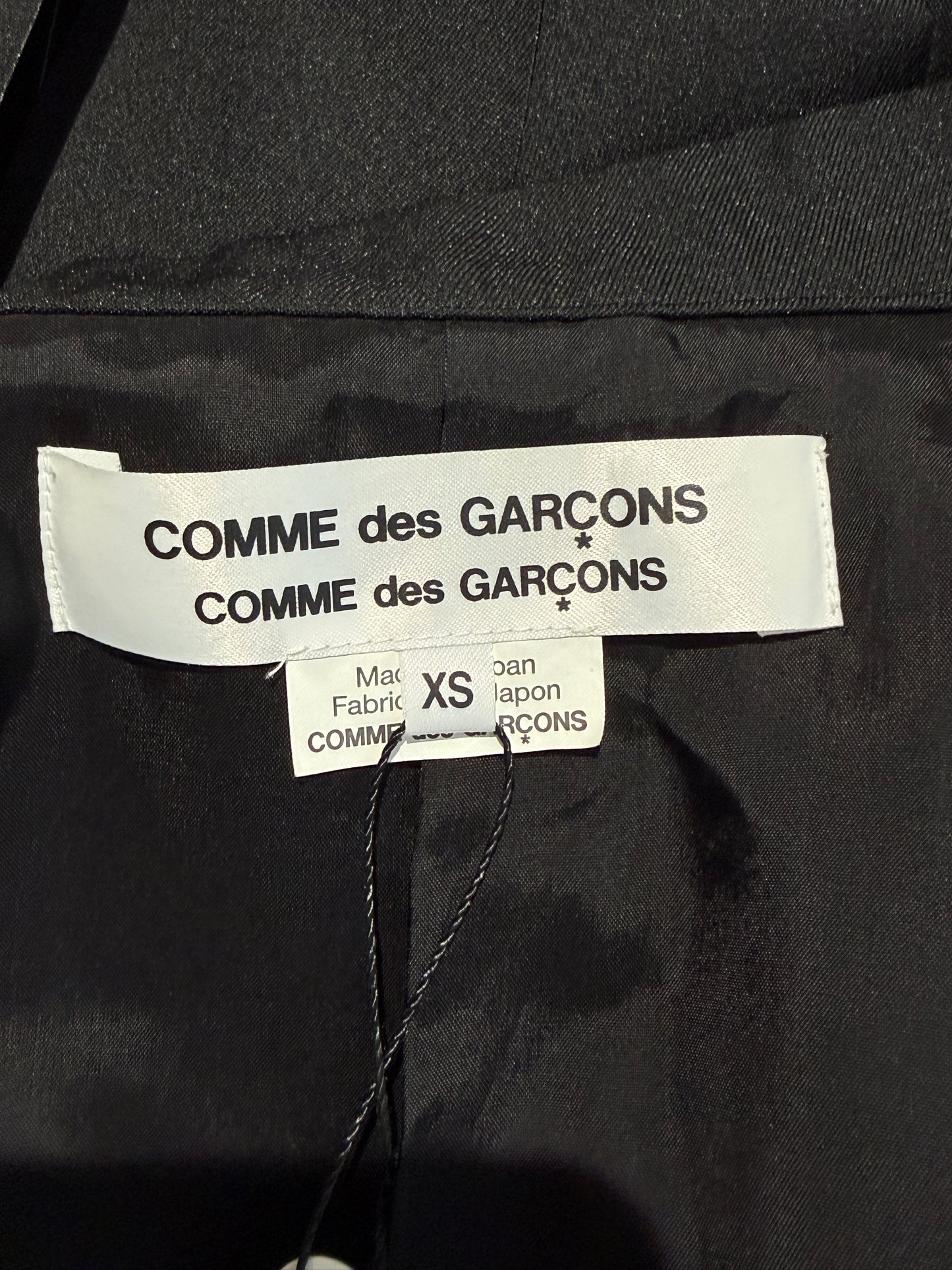Comme des Garçons 2021 - Short black fringed jacket