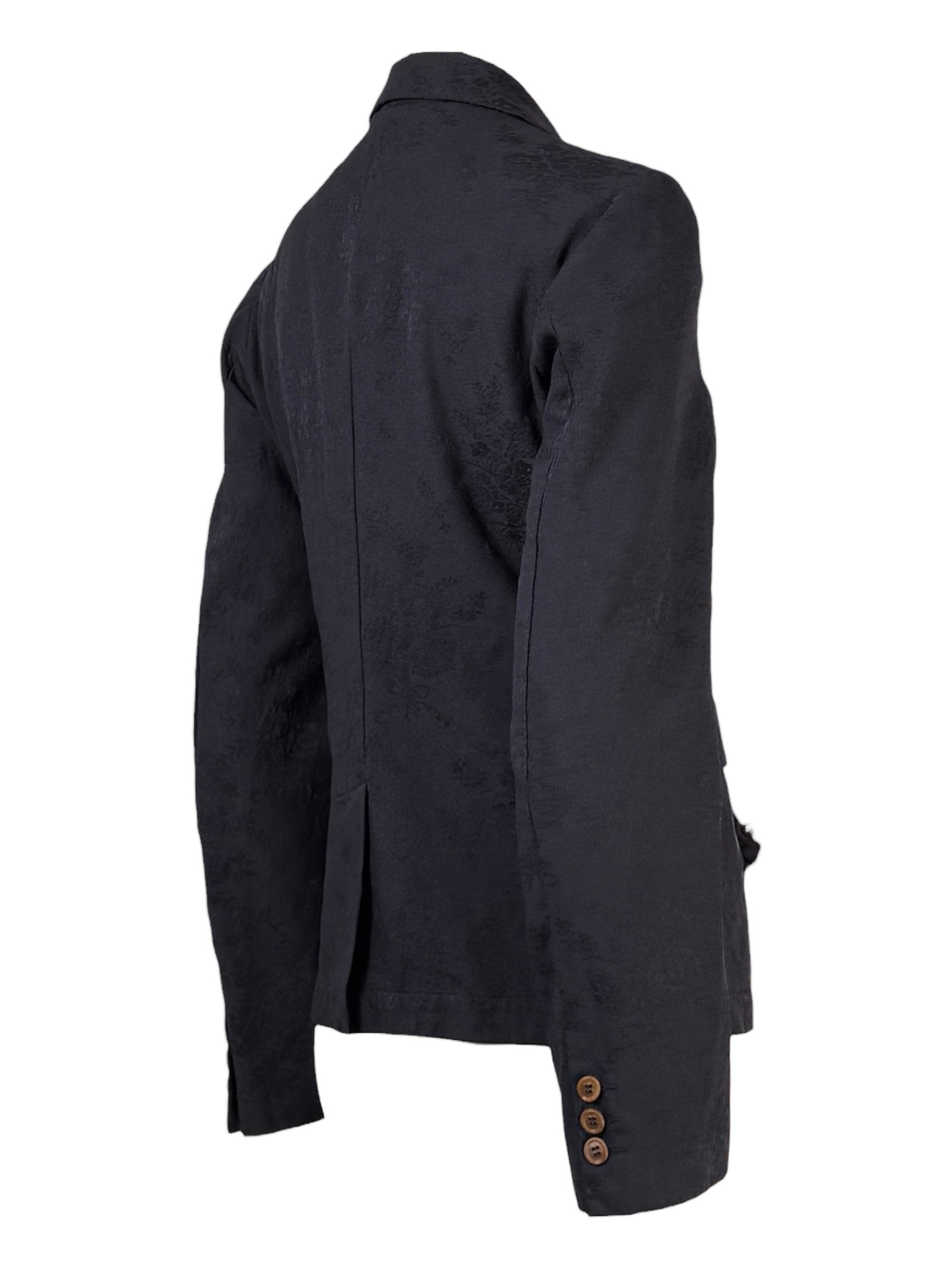 Comme des Garçons Collection Autumn winter 2015 2016 navy blue jacket with gathered details 6