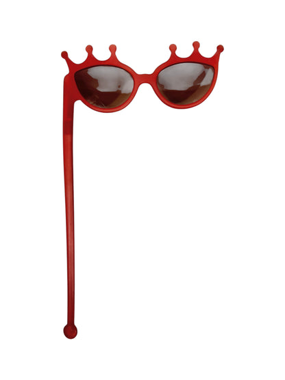 Corinne Cobson X Alain Mikli Handheld red resin sunglasses