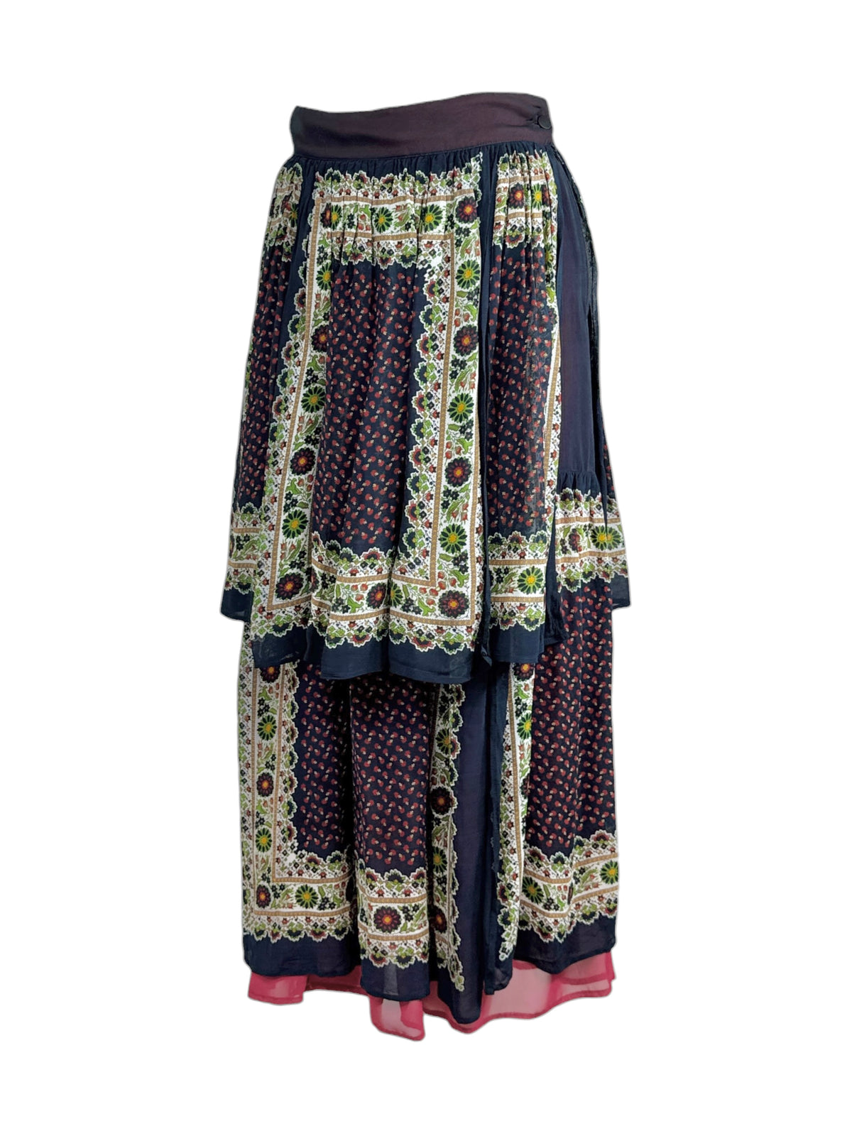 Dolce Gabbana Fall 1993 Asymmetric multicolored skirt